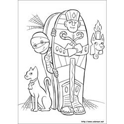 Dibujo para colorear: Momia (Personajes) #147665 - Dibujos para Colorear e Imprimir Gratis