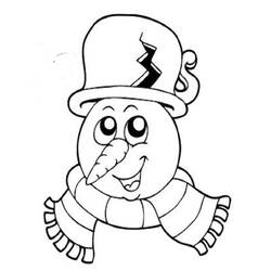 Dibujo para colorear: Muñeco de nieve (Personajes) #89411 - Dibujos para Colorear e Imprimir Gratis