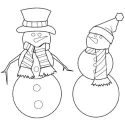 Dibujo para colorear: Muñeco de nieve (Personajes) #89444 - Dibujos para Colorear e Imprimir Gratis