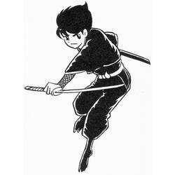 Dibujo para colorear: Ninja (Personajes) #148184 - Dibujos para Colorear e Imprimir Gratis
