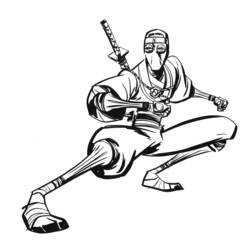 Dibujo para colorear: Ninja (Personajes) #148277 - Dibujos para Colorear e Imprimir Gratis