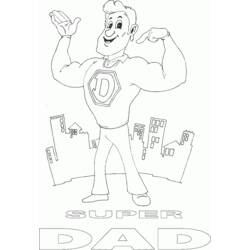 Dibujo para colorear: Papá (Personajes) #103501 - Dibujos para Colorear e Imprimir Gratis