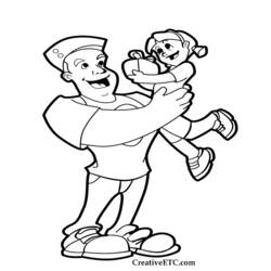 Dibujo para colorear: Papá (Personajes) #103567 - Dibujos para Colorear e Imprimir Gratis