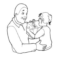 Dibujo para colorear: Papá (Personajes) #103677 - Dibujos para Colorear e Imprimir Gratis