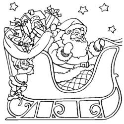 Dibujo para colorear: Papá Noel (Personajes) #104653 - Dibujos para Colorear e Imprimir Gratis