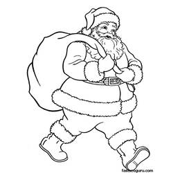 Dibujo para colorear: Papá Noel (Personajes) #104657 - Dibujos para Colorear e Imprimir Gratis