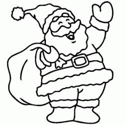 Dibujo para colorear: Papá Noel (Personajes) #104658 - Dibujos para Colorear e Imprimir Gratis