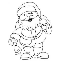 Dibujo para colorear: Papá Noel (Personajes) #104663 - Dibujos para Colorear e Imprimir Gratis