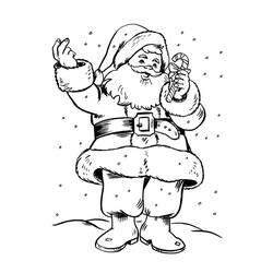 Dibujo para colorear: Papá Noel (Personajes) #104669 - Dibujos para Colorear e Imprimir Gratis