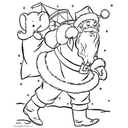 Dibujo para colorear: Papá Noel (Personajes) #104680 - Dibujos para Colorear e Imprimir Gratis