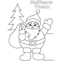 Dibujo para colorear: Papá Noel (Personajes) #104695 - Dibujos para Colorear e Imprimir Gratis