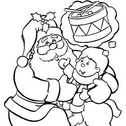 Dibujo para colorear: Papá Noel (Personajes) #104696 - Dibujos para Colorear e Imprimir Gratis