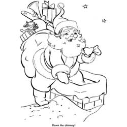 Dibujo para colorear: Papá Noel (Personajes) #104720 - Dibujos para Colorear e Imprimir Gratis