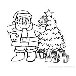 Dibujo para colorear: Papá Noel (Personajes) #104746 - Dibujos para Colorear e Imprimir Gratis