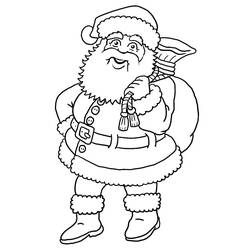 Dibujo para colorear: Papá Noel (Personajes) #104752 - Dibujos para Colorear e Imprimir Gratis