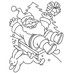 Dibujo para colorear: Papá Noel (Personajes) #104781 - Dibujos para Colorear e Imprimir Gratis