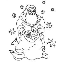 Dibujo para colorear: Papá Noel (Personajes) #104802 - Dibujos para Colorear e Imprimir Gratis