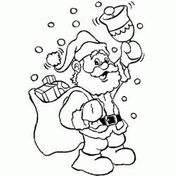 Dibujo para colorear: Papá Noel (Personajes) #104804 - Dibujos para Colorear e Imprimir Gratis