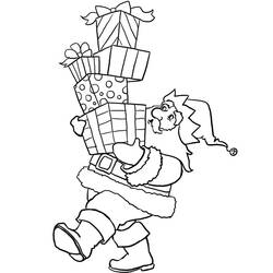 Dibujo para colorear: Papá Noel (Personajes) #104818 - Dibujos para Colorear e Imprimir Gratis