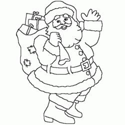 Dibujo para colorear: Papá Noel (Personajes) #104821 - Dibujos para Colorear e Imprimir Gratis