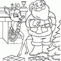 Dibujo para colorear: Papá Noel (Personajes) #104826 - Dibujos para Colorear e Imprimir Gratis