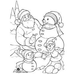 Dibujo para colorear: Papá Noel (Personajes) #104836 - Dibujos para Colorear e Imprimir Gratis