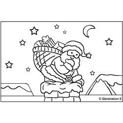 Dibujo para colorear: Papá Noel (Personajes) #104853 - Dibujos para Colorear e Imprimir Gratis