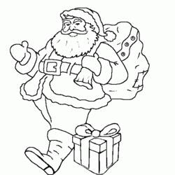 Dibujo para colorear: Papá Noel (Personajes) #104872 - Dibujos para Colorear e Imprimir Gratis