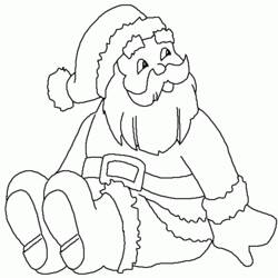 Dibujo para colorear: Papá Noel (Personajes) #104879 - Dibujos para Colorear e Imprimir Gratis