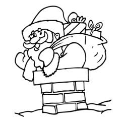 Dibujo para colorear: Papá Noel (Personajes) #104907 - Dibujos para Colorear e Imprimir Gratis