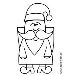 Dibujo para colorear: Papá Noel (Personajes) #104911 - Dibujos para Colorear e Imprimir Gratis