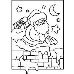 Dibujo para colorear: Papá Noel (Personajes) #104967 - Dibujos para Colorear e Imprimir Gratis