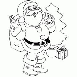 Dibujo para colorear: Papá Noel (Personajes) #104993 - Dibujos para Colorear e Imprimir Gratis