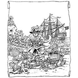 Dibujo para colorear: Pirata (Personajes) #105115 - Dibujos para Colorear e Imprimir Gratis