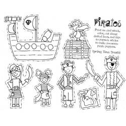 Dibujo para colorear: Pirata (Personajes) #105124 - Dibujos para Colorear e Imprimir Gratis