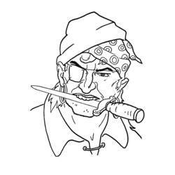 Dibujo para colorear: Pirata (Personajes) #105157 - Dibujos para Colorear e Imprimir Gratis