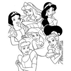 Dibujo para colorear: Princesa (Personajes) #85172 - Dibujos para Colorear e Imprimir Gratis