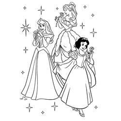 Dibujo para colorear: Princesa (Personajes) #85174 - Dibujos para Colorear e Imprimir Gratis