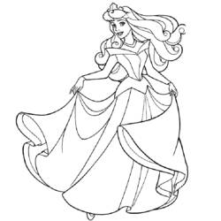 Dibujo para colorear: Princesa (Personajes) #85176 - Dibujos para Colorear e Imprimir Gratis
