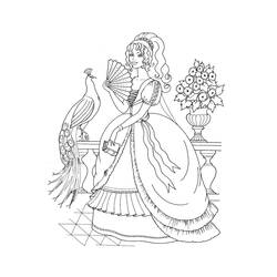 Dibujo para colorear: Princesa (Personajes) #85202 - Dibujos para Colorear e Imprimir Gratis