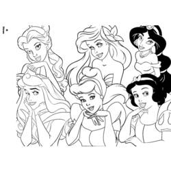 Dibujo para colorear: Princesa (Personajes) #85214 - Dibujos para Colorear e Imprimir Gratis