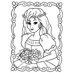 Dibujo para colorear: Princesa (Personajes) #85215 - Dibujos para Colorear e Imprimir Gratis
