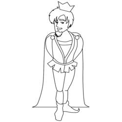 Dibujo para colorear: Príncipe (Personajes) #105871 - Dibujos para Colorear e Imprimir Gratis