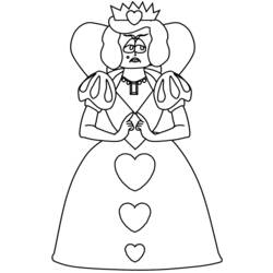 Dibujo para colorear: Reina (Personajes) #106247 - Dibujos para Colorear e Imprimir Gratis