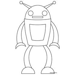 Dibujo para colorear: Robot (Personajes) #106571 - Dibujos para Colorear e Imprimir Gratis