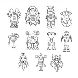 Dibujo para colorear: Robot (Personajes) #106697 - Dibujos para Colorear e Imprimir Gratis