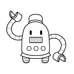 Dibujo para colorear: Robot (Personajes) #106701 - Dibujos para Colorear e Imprimir Gratis