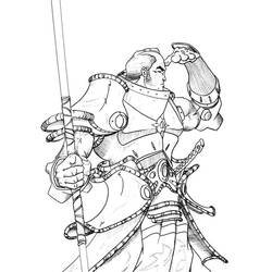 Dibujo para colorear: Samurai (Personajes) #107273 - Dibujos para Colorear e Imprimir Gratis