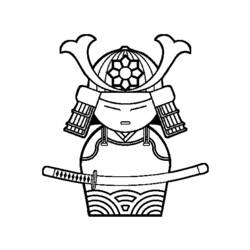 Dibujo para colorear: Samurai (Personajes) #107287 - Dibujos para Colorear e Imprimir Gratis