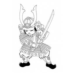 Dibujo para colorear: Samurai (Personajes) #107289 - Dibujos para Colorear e Imprimir Gratis